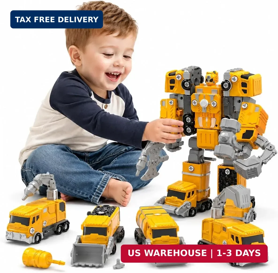 WATUDOU 5-in-1 Construction Vehicle