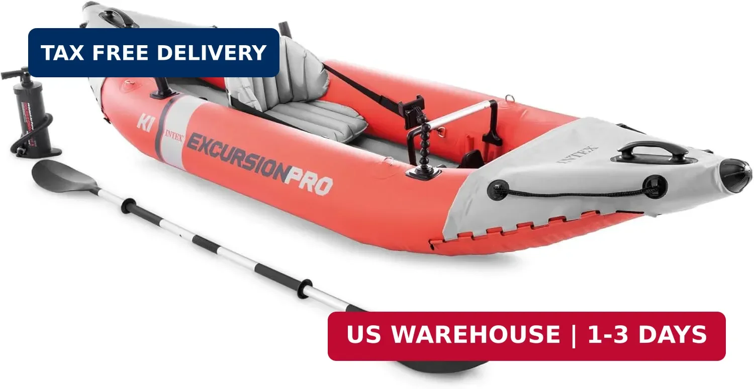 プレイボーイ INTEX 68303EP Excursion Pro K1 Inflatable Kayak Set: Includes