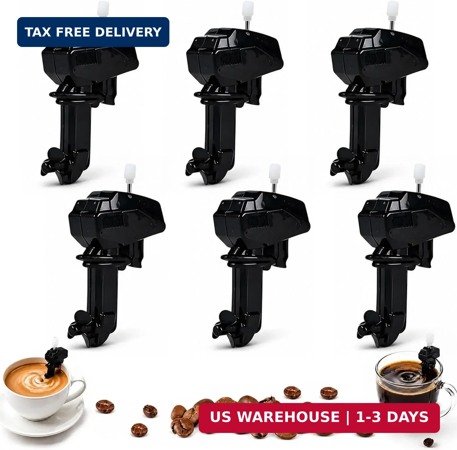 Upgraded Wind Up Outboard Motor Coffee Mixer