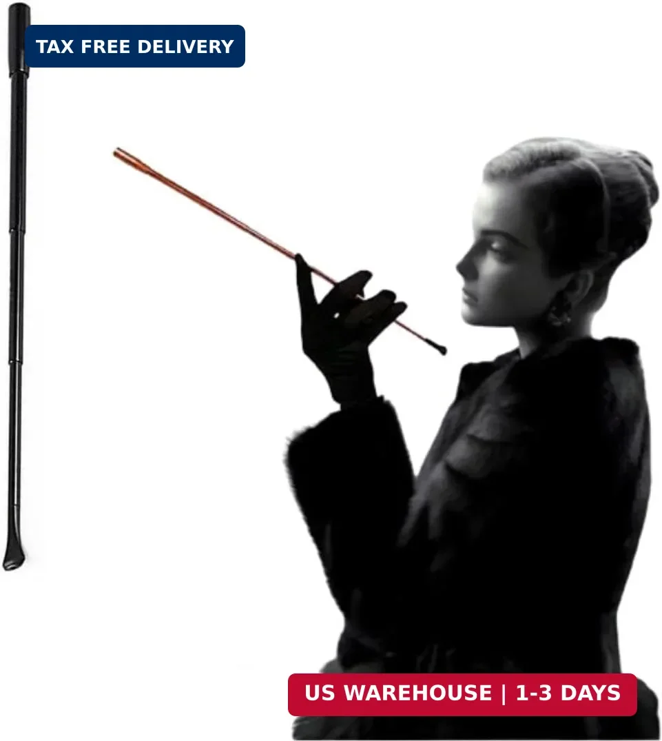 Audrey Style Vintage Extendable Cigarette Holder,Vintage Metal Long  Cigarette Hl