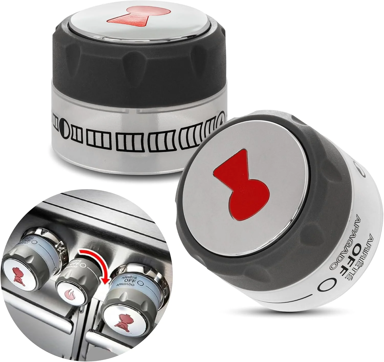 Gas Grill Lighted Control Knobs 91538 for Weber Grill 400 600 Grills 2012 Years