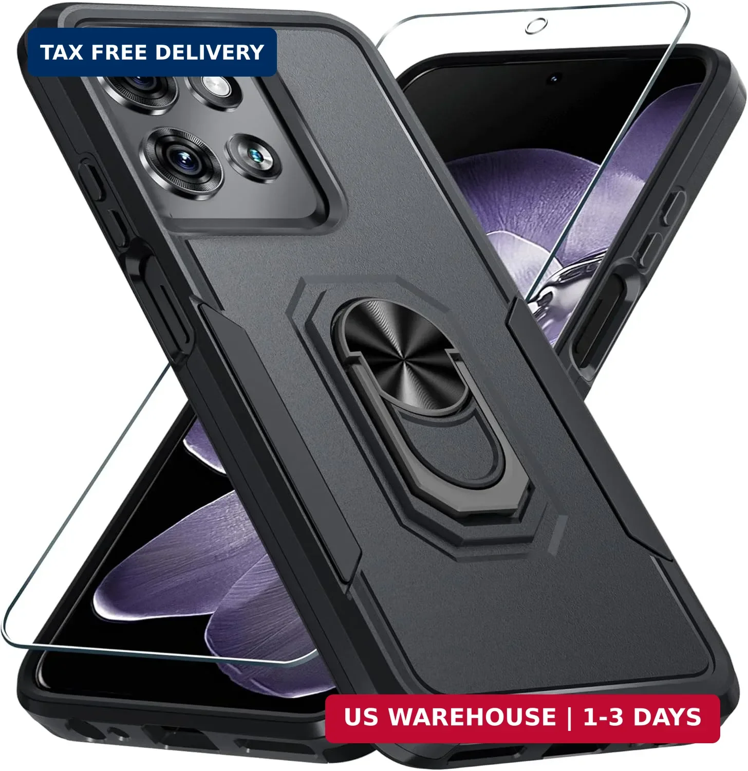 Janmitta for Motorola Moto G 2025 Case/Moto G 2026 Case with Screen Protector,He