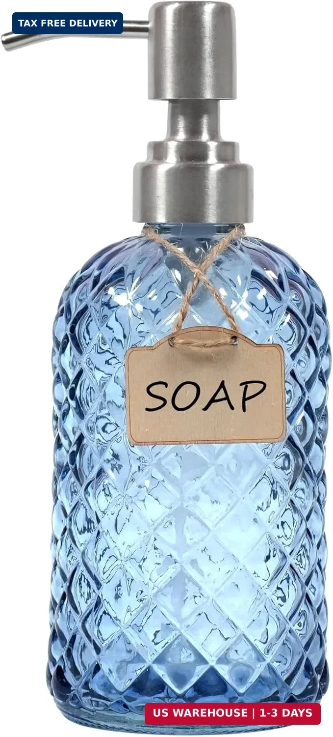 Glass Hand Dish Soap Dispenser Rustproof Pump for Bathroom Kitchen FAST SHIPPING