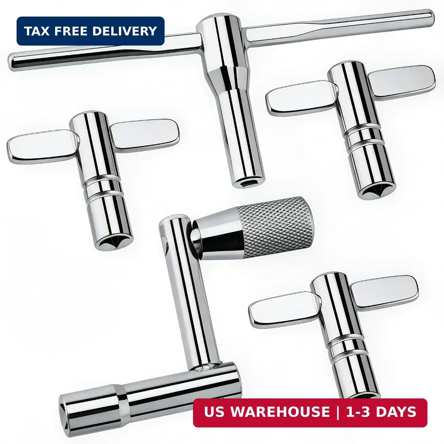 Drum Key, Drum Keys for Tuning Drum 5 Pack, Universal Drum Tuning Key with Conti