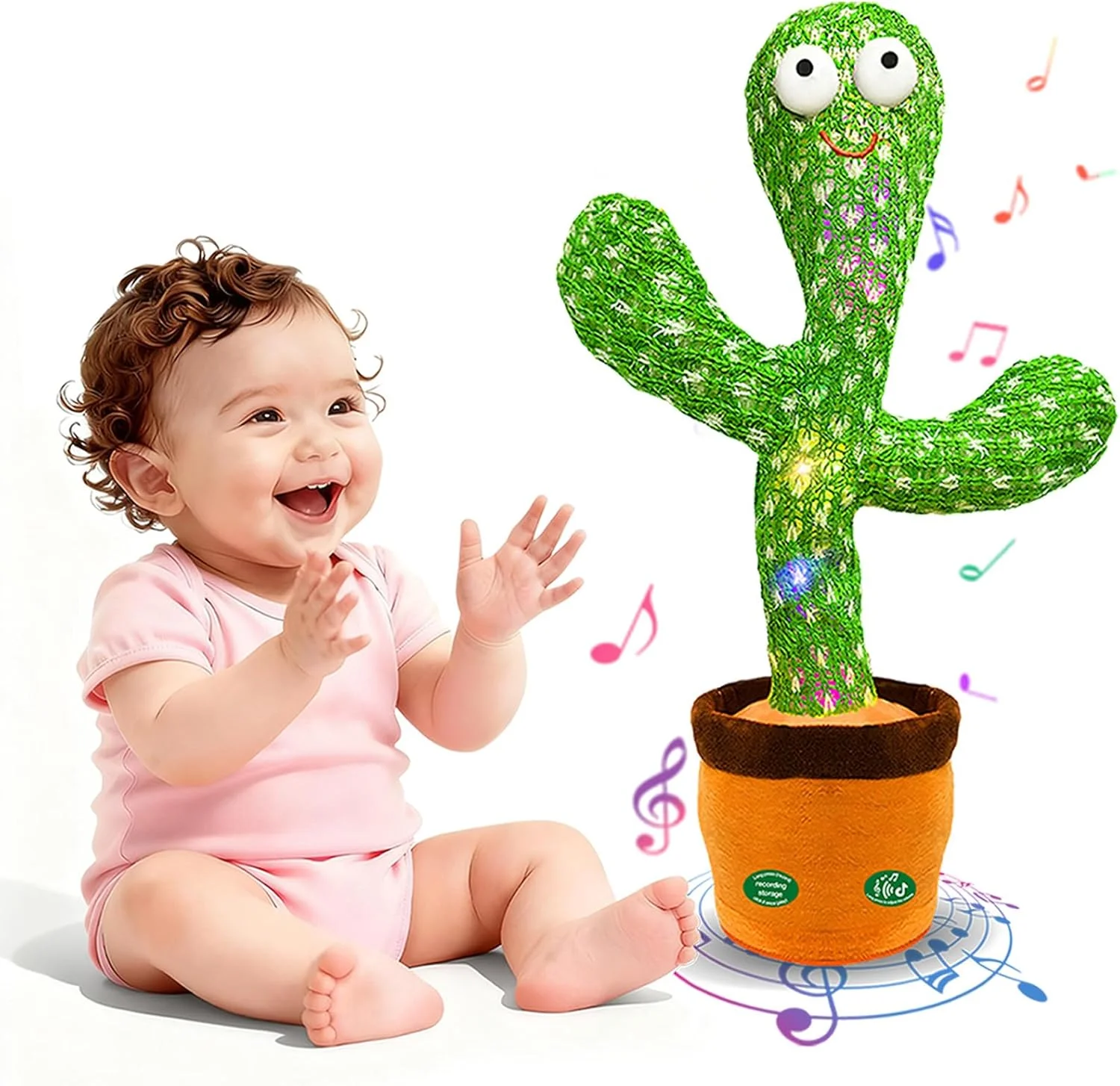 Hunfur Interactive Dancing Talking Cactus Toy