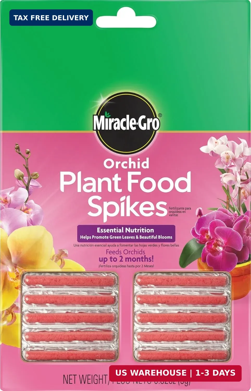 10 Count Orchid Plant Food Spikes Indoor Fertilizer Sticks for Potted Plants  | eBay