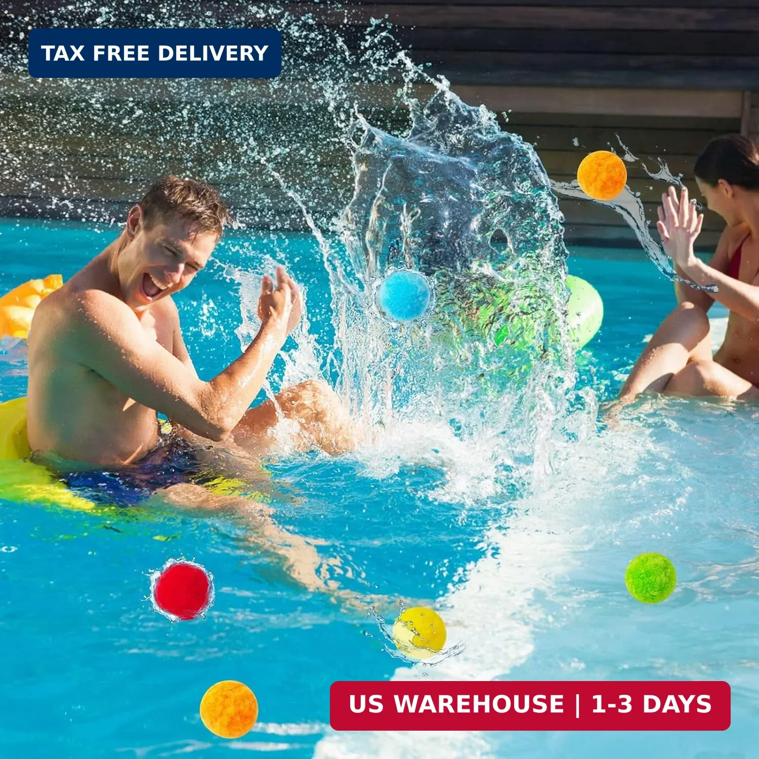 60 Pcs Reusable Water Balloons,Soft Splash Balls for Outdoor Water Games,Beach P