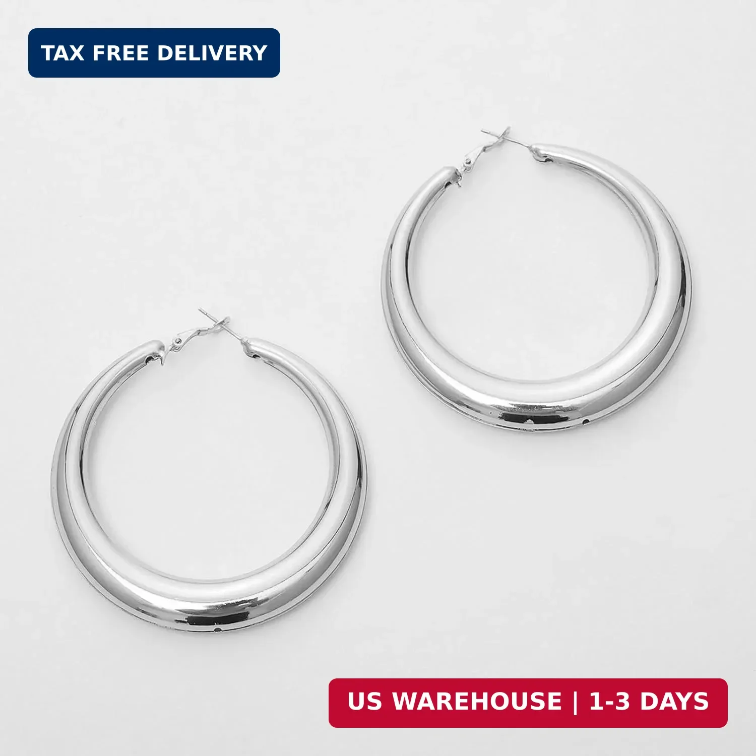 Large Hoop Earrings Lightweight Chunky Earrings for Women Chunky Earrings Big Ho