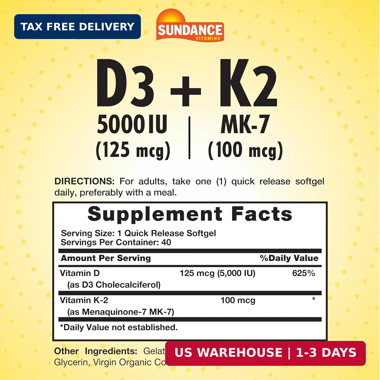 Sundance Vitamin D3 K2